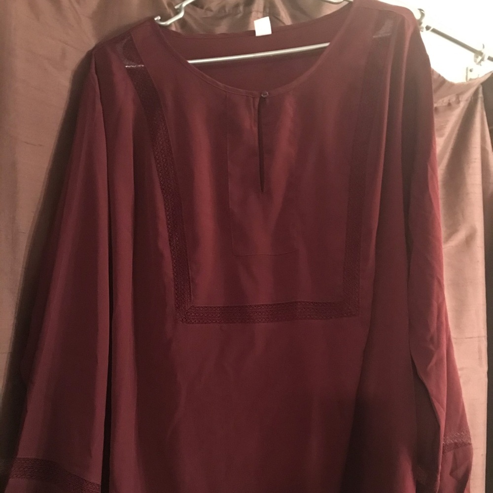 Plus Sz Old Navy Burgundy XXL Top